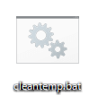 cleantemp.batファイル